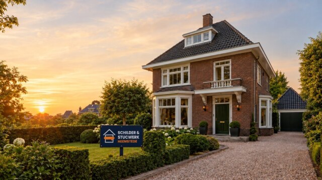 Villa met nieuw buitenschilderwerk - Schilder & Stucwerk Heemstede