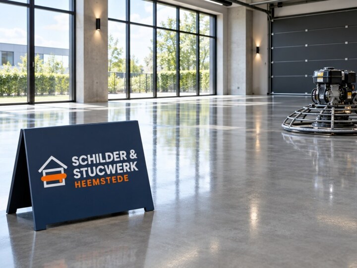 Gevlinderd beton - Schilder & Stucwerk Heemstede